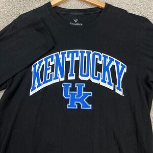 Kentucky Wildcats Fanatics Pullover Mens Medium Black Blue Long Sleeve NCAA UK